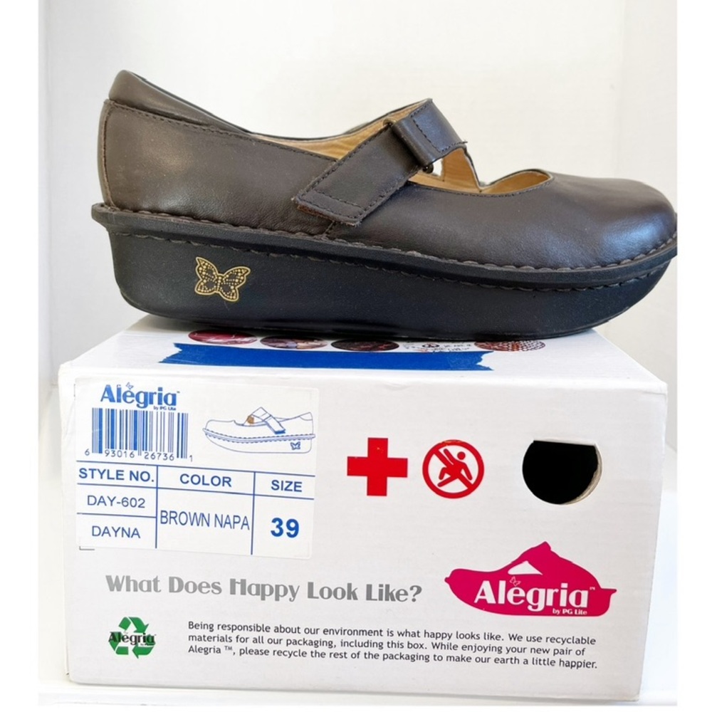 Alegria Size 39 Brown Dayna Mary Jane Shoes